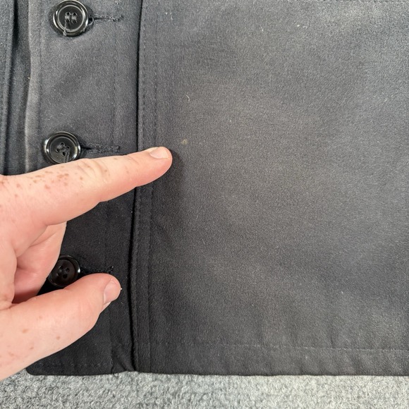 Vintage CC Filson Vest Mens 44 Large Black Moleskin Outdoors USA Made Hunting - Picture 9 of 11